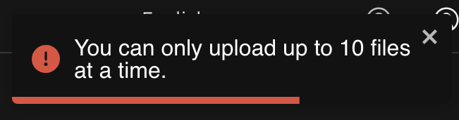 ファイル数エラー