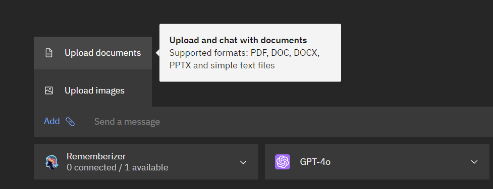 ドキュメントをアップロード